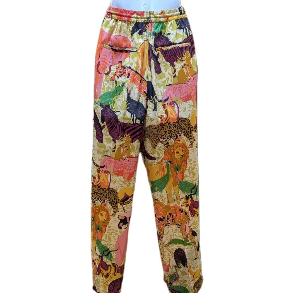 J.CREW Drapey Wide-Leg Pant In Ratti® Safari Print Size 4‎ - Picture 5 of 11
